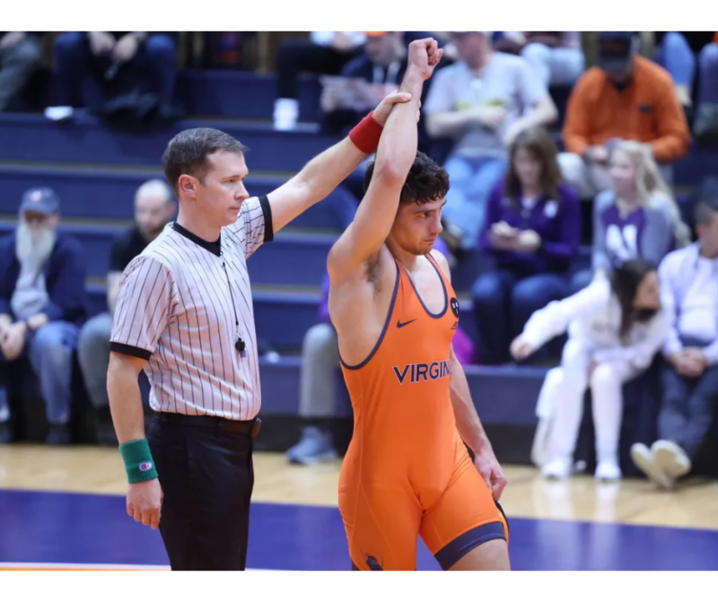 Wrestler Antrassian wins match