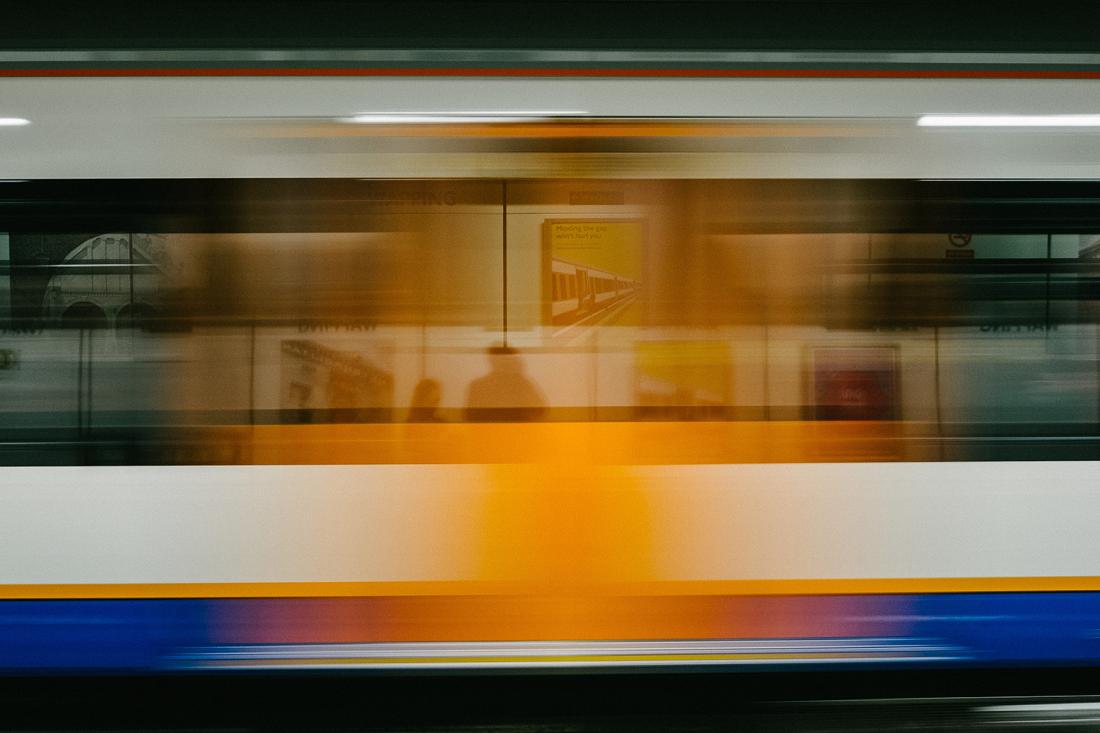 Speeding subway