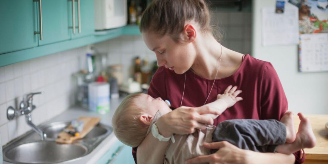 woman and baby