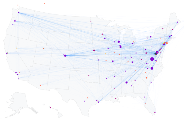 UVA research collaborations map