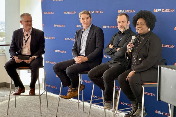 Ethics panel at UVA's UVA Conference on Leadership in Business, Data, and Intelligence.