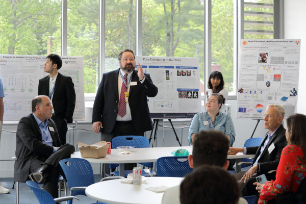 UVA PhD poster presentation with faculty and PhD students