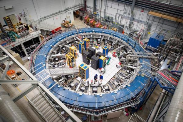 The Muon g-2 ring, at the Fermi National Accelerator Laboratory in Batavia, Ill.