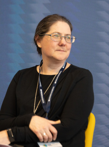 Photo of Michele Claibourn at WiDS Charlottesville 2025. 